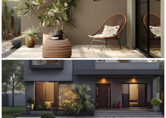 Teras Rumah Lebih Stylish! 7 Ide Perpaduan Warna Cat Dua Tone yang Estetik