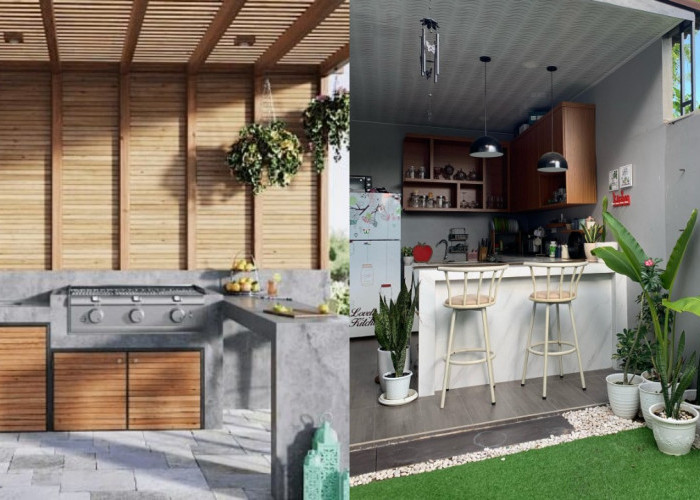 Dapur Terbuka Sederhana di Belakang Rumah, Solusi Masak Tanpa Pengap!