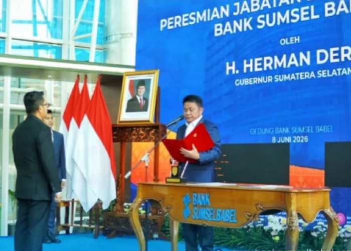 Muhamad Suryadi Resmi Dirut Bank SumselBabel