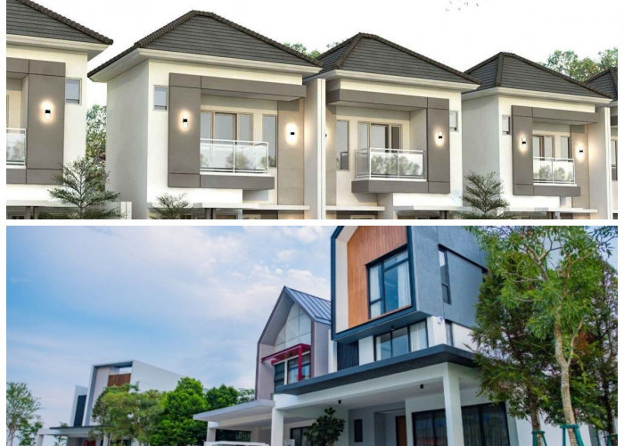 5 Inspirasi Fasad Rumah 2 Lantai Lebar 6 Meter yang Seimbang dan Menarik