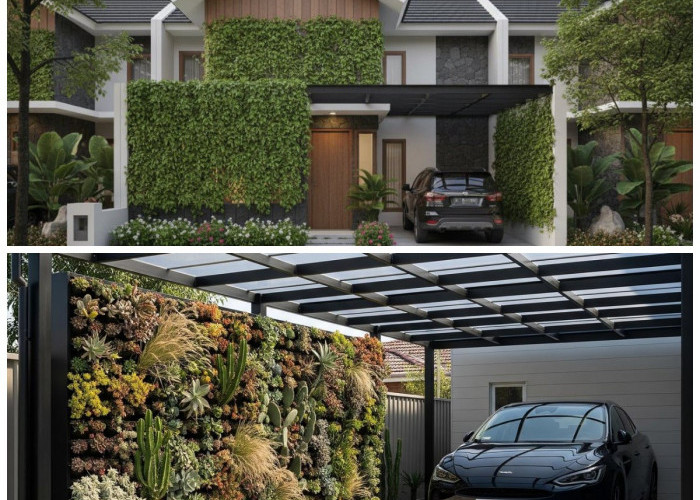 7 Desain Carport Minimalis 2026 dengan Pagar Tanaman, Bikin Rumah Sejuk dan Bebas Kesan Sumpek