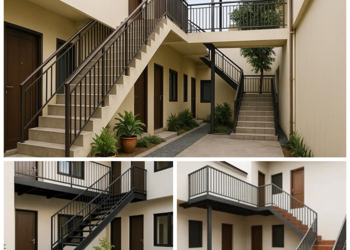 Bukan Sekadar Penghubung! Ini Ide Tangga Outdoor Rumah Kos yang Nyaman dan Aman!