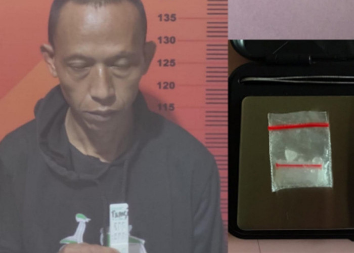 Tamzili Digelandang Satres Narkoba Simpan Sepaket Sabu di Saku Celana