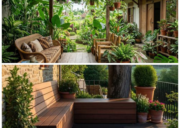 7 Ide Teras Asri ala Kampung: Perpaduan Pohon Teduh dan Kursi Kayu untuk Suasana Nyaman