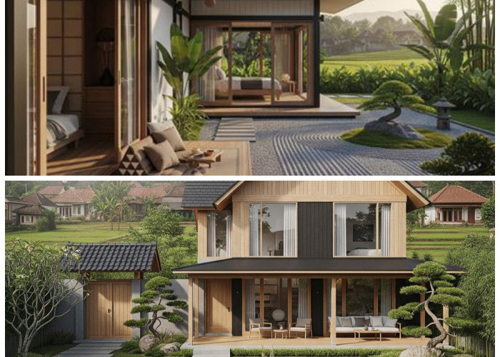 7 Inspirasi Rumah Japandi Minimalis dengan Teras Kecil yang Adem dan Estetik