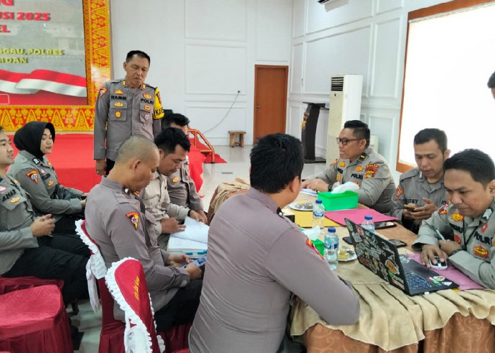 Polres Pagar Alam Ikuti Supervisi Kesiapan Operasi Lilin Musi 2025