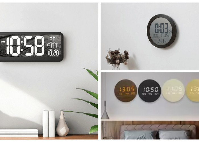 Bikin Rumah Lebih Modern! 5 Jam Dinding Digital dan Tips Memilihnya