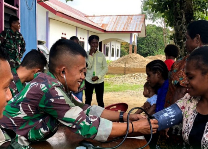 Pengobatan Massal Gratis Satgas Yonif 133/YS Diapresiasi Masyarakat Papua
