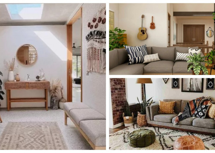 8 Inspirasi Ruang Tamu Bohemian, Kombinasi Gaya Artistik dan Kenyamanan Maksimal