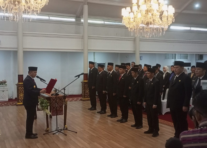  PJ Gubernur Sumatera Selatan Lantik Delapan Kepala OPD Baru, Ini Dia Orangnya!