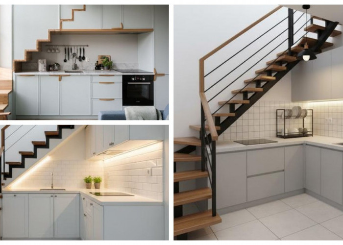 5 Ide Desain Dapur Sempit Leter L di Bawah Tangga Ini Bikin Rumah Kecil Jadi Mewah dan Luas