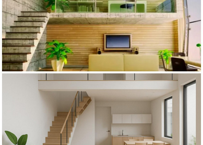 Mezzanine Kayu Bergaya Minimalis: Ide Desain Warna Bumi yang Estetik dan Fungsional