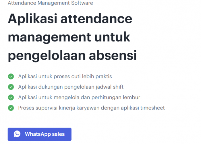 Download attendance management software Mekari Talenta