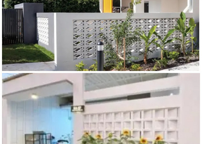 Hunian Makin Stylish! Pilihan Desain Pagar Tembok Roster yang Fungsional dan Estetik