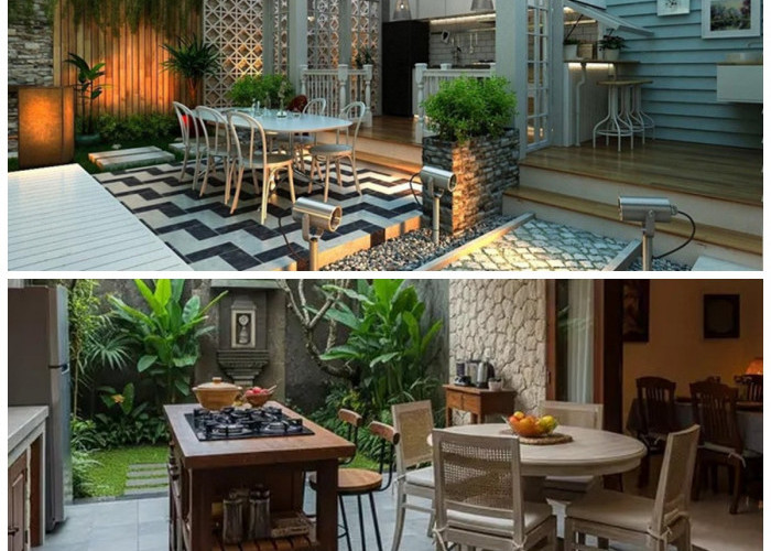 7 Konsep Ruang Makan Semi Outdoor Terbaru 2026, Nyaman dengan Sentuhan Alam