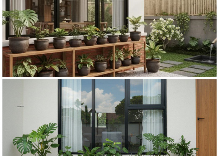 7 Inspirasi Pot Tanaman di Bawah Jendela yang Bikin Rumah Auto Lebih Estetik dan Fresh!!