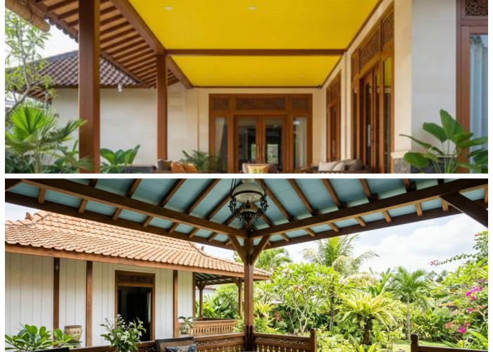 Rekomendasi 5 Warna Plafon Teras yang Bisa Menarik atau Mengusir Tawon Secara Alami!