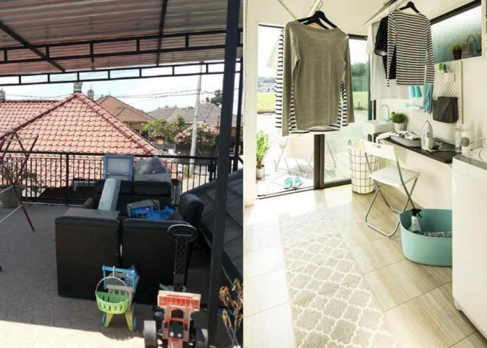 Ide Ruang Cuci Jemur Lantai Dua Modern yang Space-Saving untuk Lahan Terbatas!