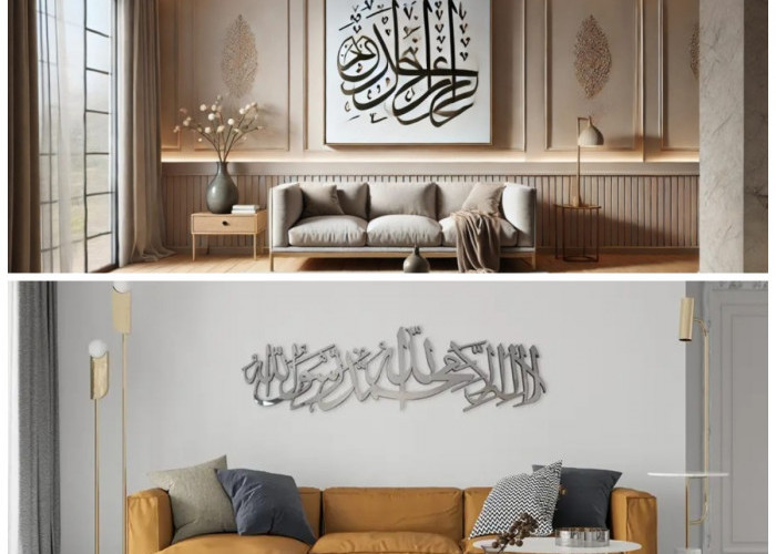 10 Rekomendasi Hiasan Dinding Islami Modern yang Bikin Suasana Rumah Syahdu dan Elegan