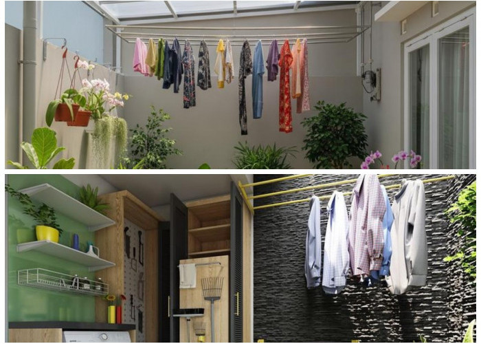 Sulap Bahan di Sekitar Jadi Jemuran Estetik, Solusi Brilian untuk Ruang Cuci yang Sempit