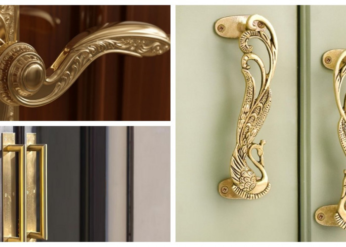 Sentuhan Mewah di Pintu Rumah: 6 Desain Handle Kuningan yang Estetik