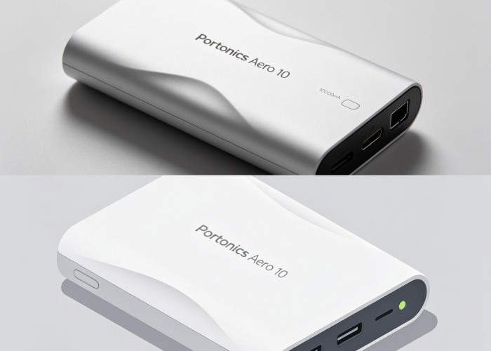 Portronics Aero 10 Resmi Meluncur, Power Bank 10000mAh Tipis dengan Desain Aerodinamis Modern