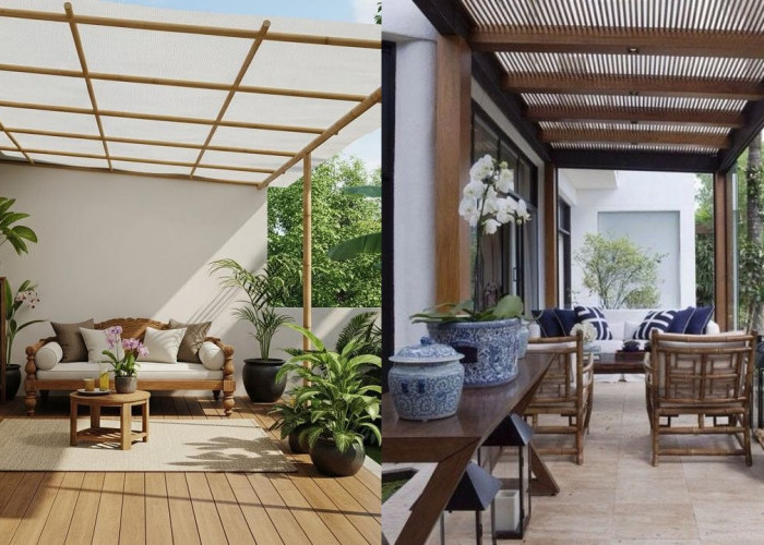 Inspirasi Teras Rumah dengan Pergola Sederhana, Sejuk Sepanjang Hari!