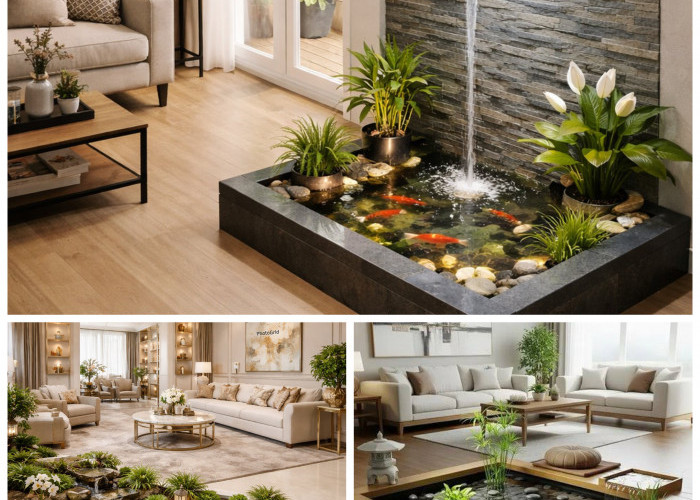 5 Inspirasi Kolam Ikan di Ruang Tamu Modern yang Bikin Rumah Terlihat Mewah dan Beda dari yang Lain!