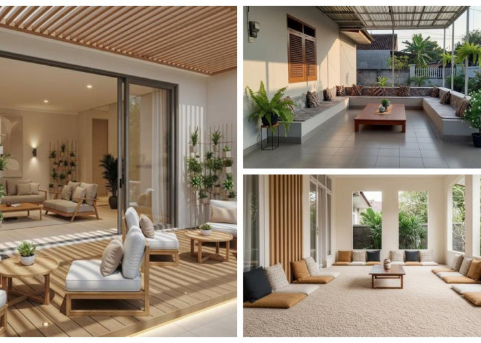 Inspirasi 7 Desain Teras Lesehan Serbaguna, Cocok untuk Pengajian hingga Kumpul Keluarga