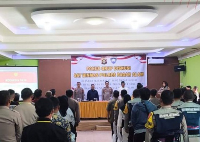 Gelar FGD, Polres Pagar Alam Ajak Wujudkan Pilkada Aman, Damai dan Sejuk