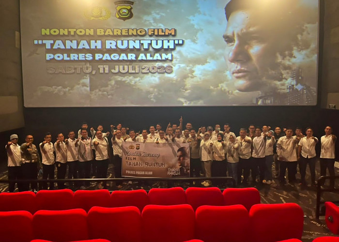 NoBar Film Tanah Runtuh, Polres Pagar Alam Bangun Semangat Persatuan Bersama Masyarakat
