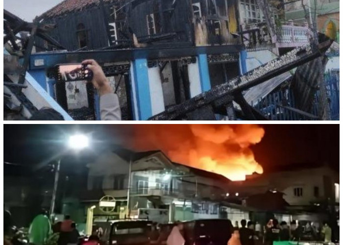 Belasan Warga Berusaha Menemukan Terduga Pelaku Pembakaran Rumah di Talang Semut, Palembang