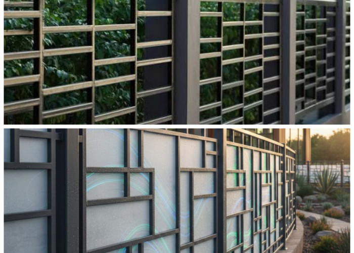 7 Inspirasi Pagar Besi Kombinasi Fiber 2026, Desain Minimalis hingga Geometris Modern Bikin Rumah Makin Stylis