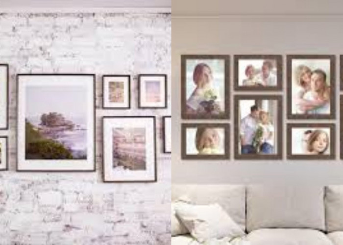 Cara Menata Bingkai Foto Aesthetic di Ruang Tamu agar Tidak Terlihat Penuh!