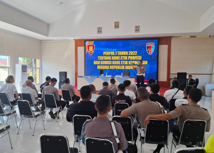 Propam Polres Pagar Alam Perkuat Pemahaman Kode Etik Personel Penegak Hukum