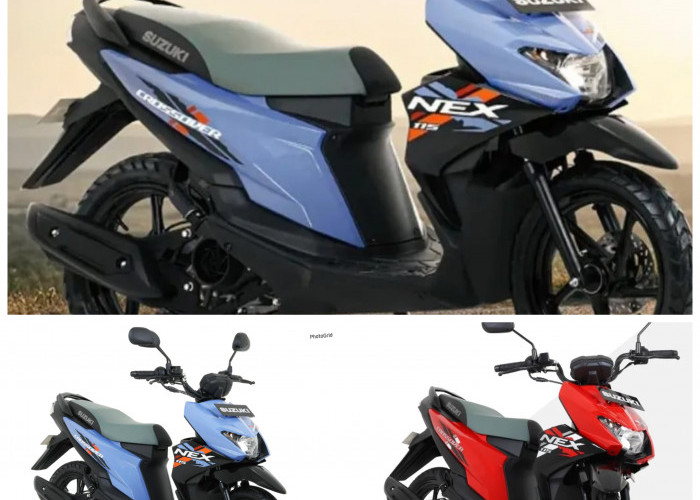 Motor Matic Petualang 2026! Suzuki Nex Crossover Tampil Lebih Gagah, Irit, dan Super Ringan!