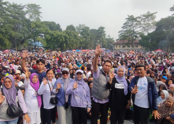 Upaya Perkuat Dukungan, Jalan Santai Pasangan Ludi-Bertha Dimeriahkan Ribuan Masyarakat