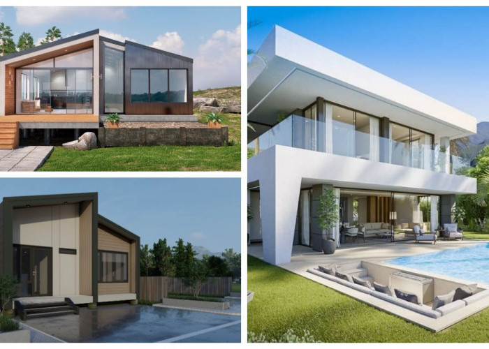Desain Rumah Villa Minimalis Modern dengan Konstruksi RapidFrame: Cepat, Kokoh, dan Elegan