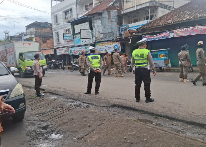 Operasi Gabungan Tertibkan Pasar Pagar Alam, Pedagang Nakal Ditindak Tegas, Warga Beri Apresiasi