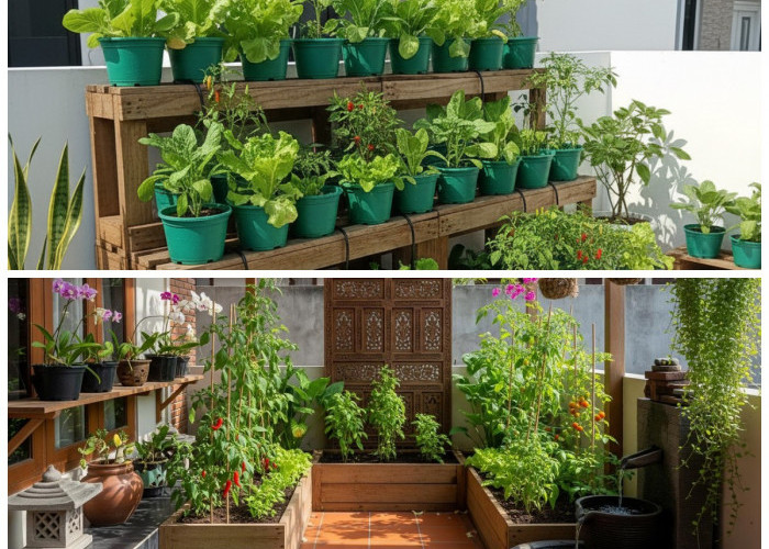 Teras Rumah Jadi Produktif: 7 Konsep Kebun Sayur Hemat Lahan dan Minim Penggunaan Air