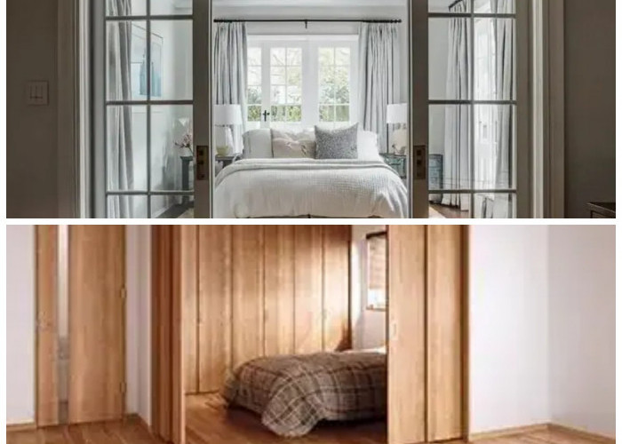 13 Inspirasi Pintu Geser Kamar Tidur 2026, Desain Modern yang Hemat Ruang dan Tampak Elegan