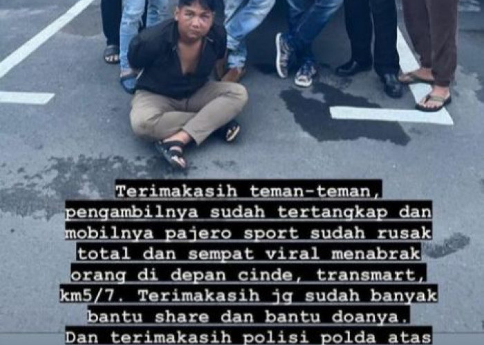 Pelaku Pencuri Mobil Pajero Sport yang Diamuk Massa di Jalan Radial Palembang Diamankan Jatanras