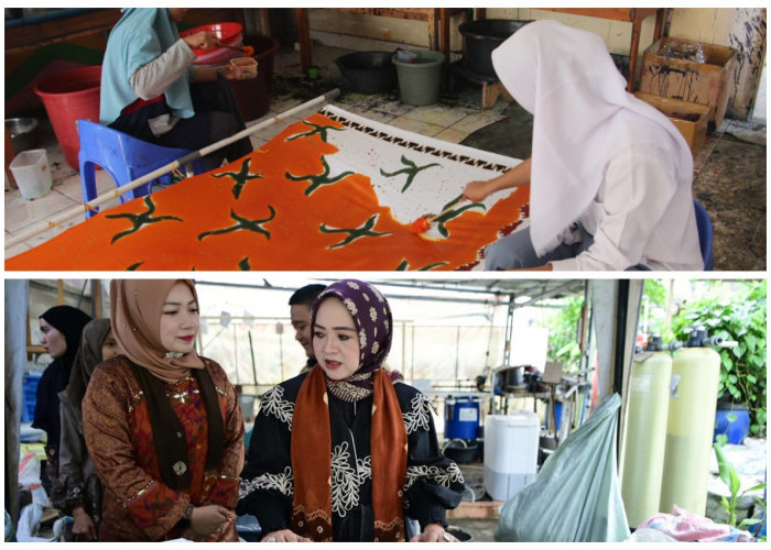 Mendorong Kreativitas, Pelatihan Pembuatan Batik Banyuasin Kolaborasi Jumputan