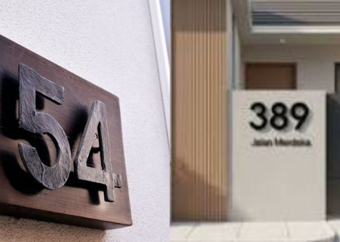 Model Nomor Rumah Terbaru Unik dan Estetik, Cocok untuk Berbagai Gaya Rumah!