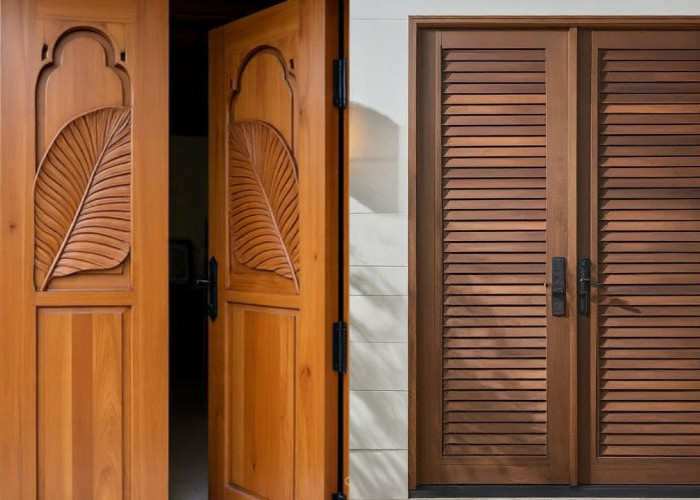 Inspirasi Model Pintu Kupu Tarung Kayu Jati Terbaru 2026, Elegan dan Tahan Lama!