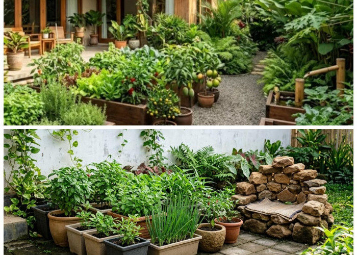5 Desain Kebun Pangan Tropis di Rumah, Solusi Sejuk, Hemat, dan Panen Setiap Hari