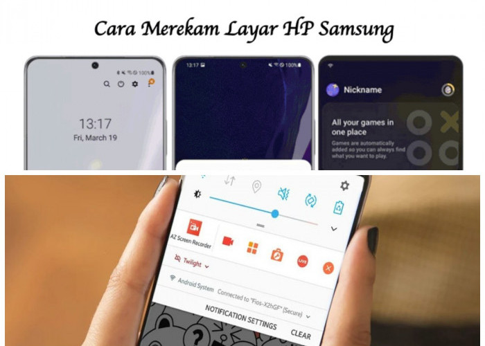 Langkah Mudah Merekam Layar di Samsung Galaxy A23 melalui Quick Panel