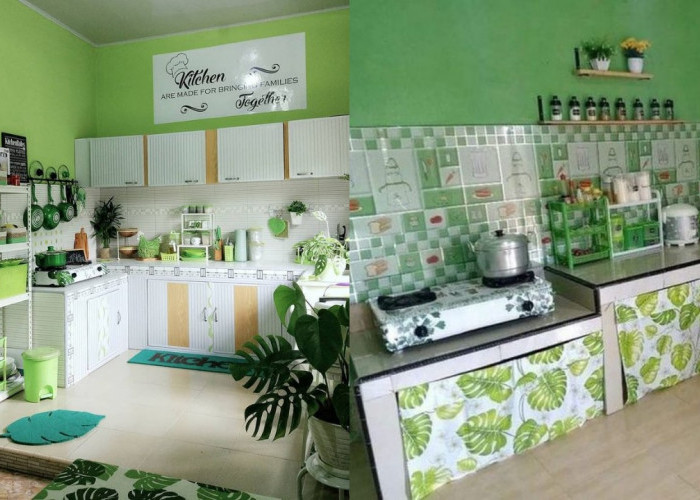 Ide Desain Dapur Hijau Aesthetic, Segar Dipandang dan Nyaman Digunakan!