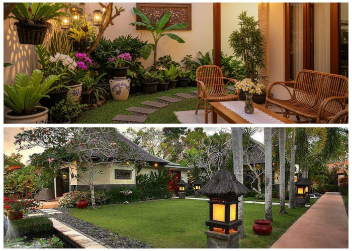 7 Desain Taman Belakang Rumah Minimalis ala Villa Bali yang Sulap Lahan Sempit Jadi Surga Tropis