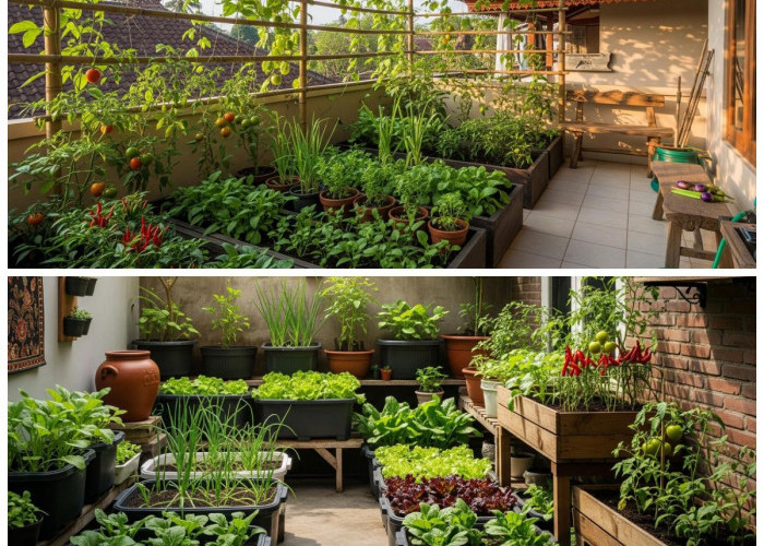 Berkebun di Ruang Terbatas: 7 Ide Kebun Sayur Teras yang Praktis, Irit Air, dan Efisien